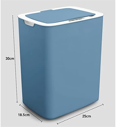Liuzh smeće može senzorom osjetnika bez poklopca bez kante za kantu za smeće i otpad za kuhinju / dnevnu sobu / uredsko-plava