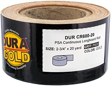 Dura-Gold Pro Series Pravokutnik 10 x 2-3 / 4 ručni brusni blok sa nosačem sa kukom i petlje i pSA adapter Pad & 600 Grit PSA Londer